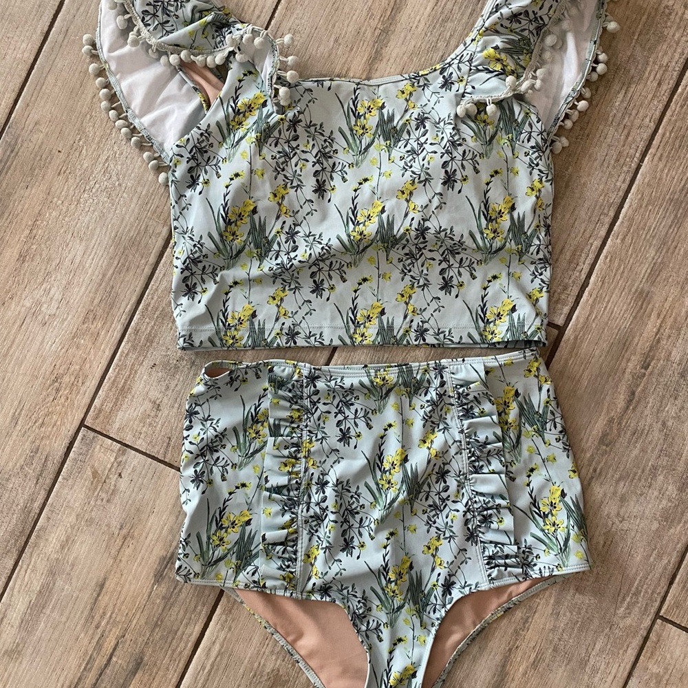 Floral Two-Piece Swimsuit